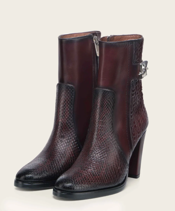 Franco Cuadra FF279 Women's Python Round Toe