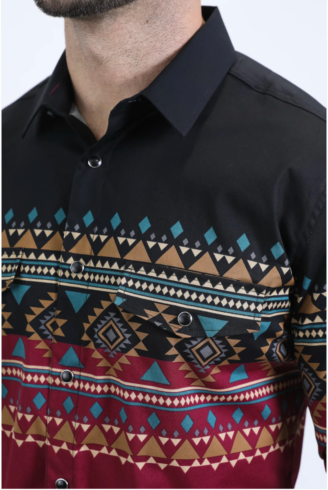 Platini Long Sleeve Roberts Pearl Snap
