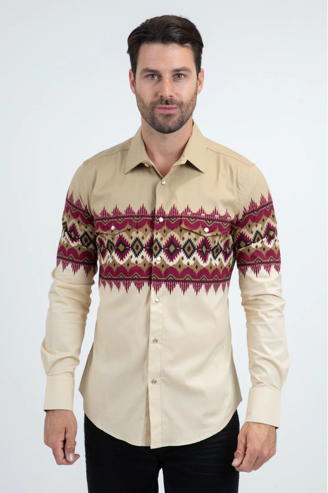 Platini Long Sleeve Lorenz Pearl Snap
