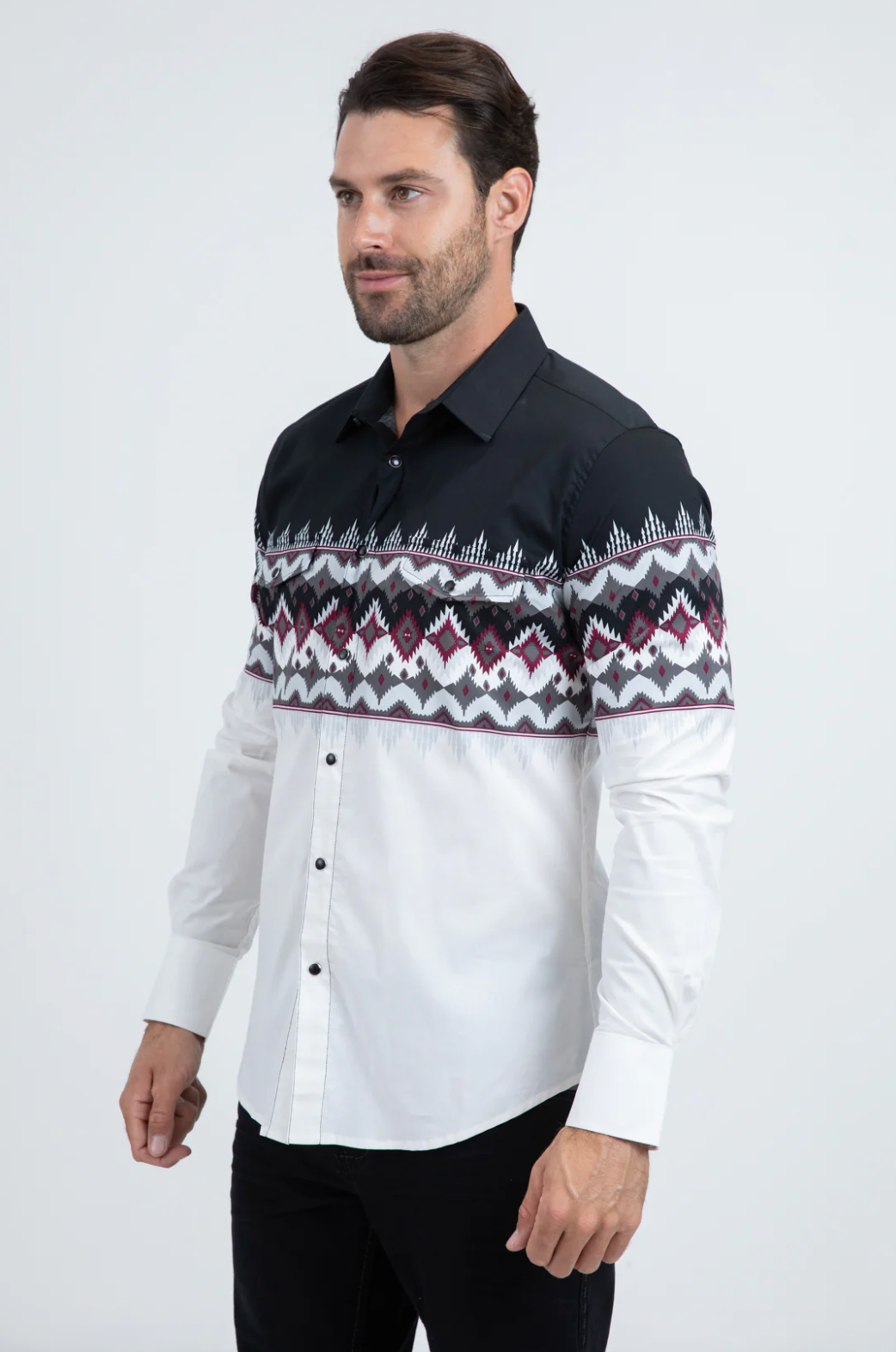 Platini Long Sleeve Lorenz Pearl Snap
