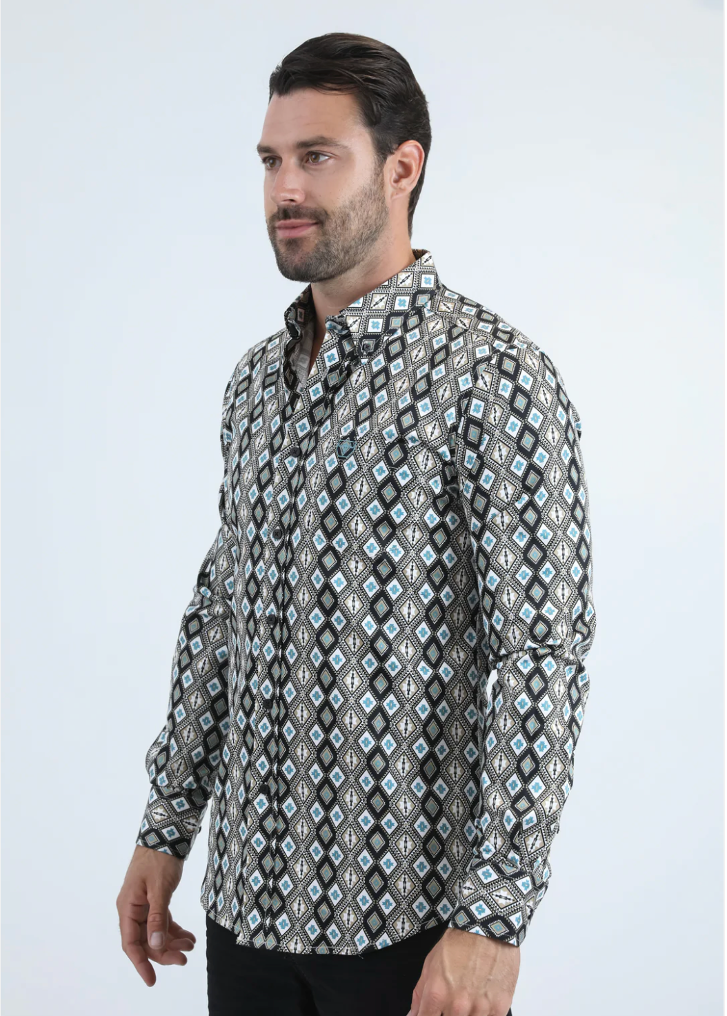Platini Long Sleeve Scott Button Up
