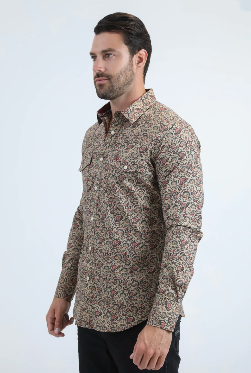 Platini Long Sleeve Haason Pearl Snap