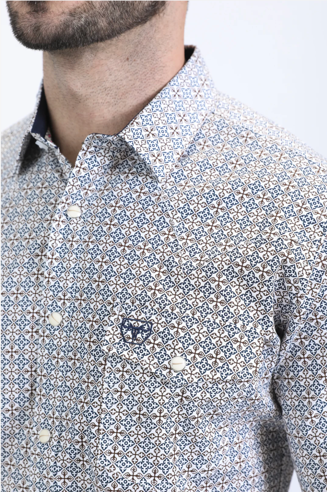 Platini Long Sleeve Jayson  Pearl Snap