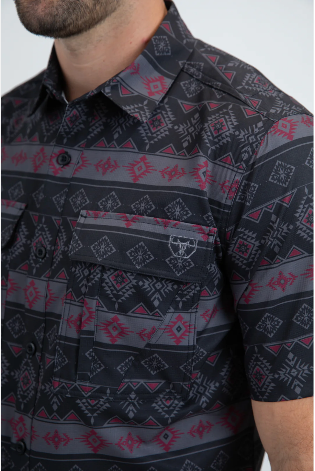 Platini Short Sleeve Woody Button-Up
