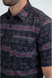 Platini Short Sleeve Woody Button-Up