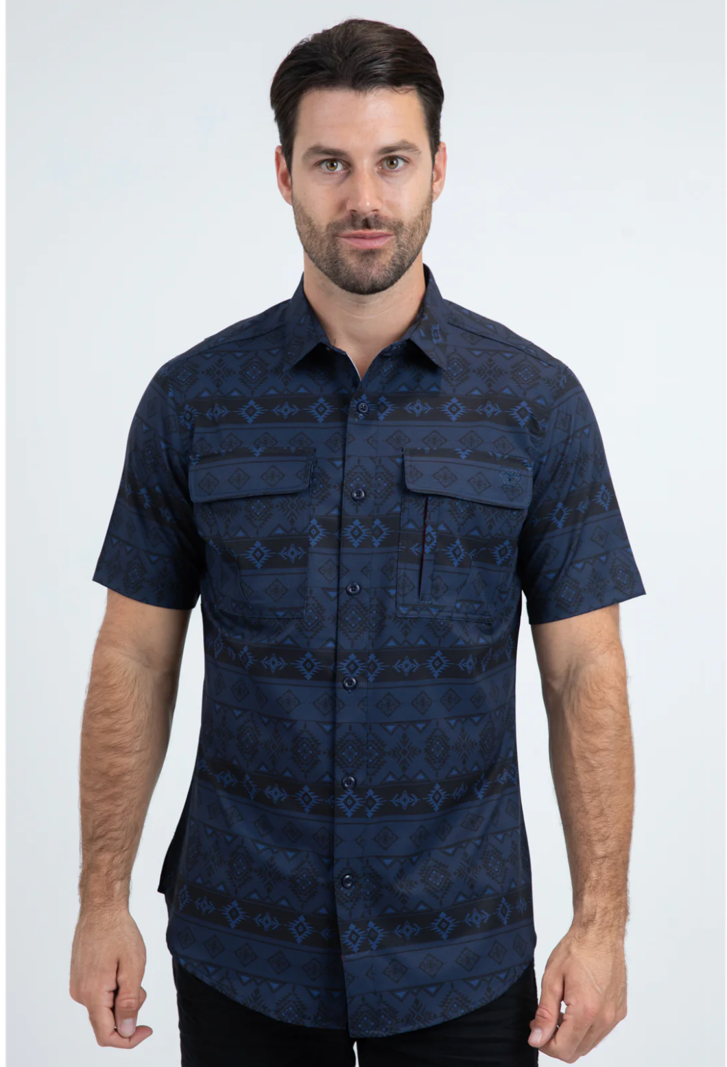 Platini Short Sleeve Woody Button-Up