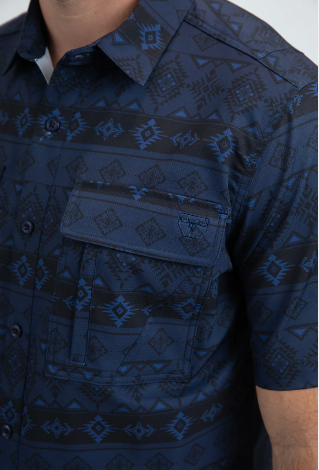 Platini Short Sleeve Woody Button-Up