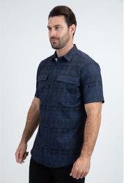 Platini Short Sleeve Woody Button-Up