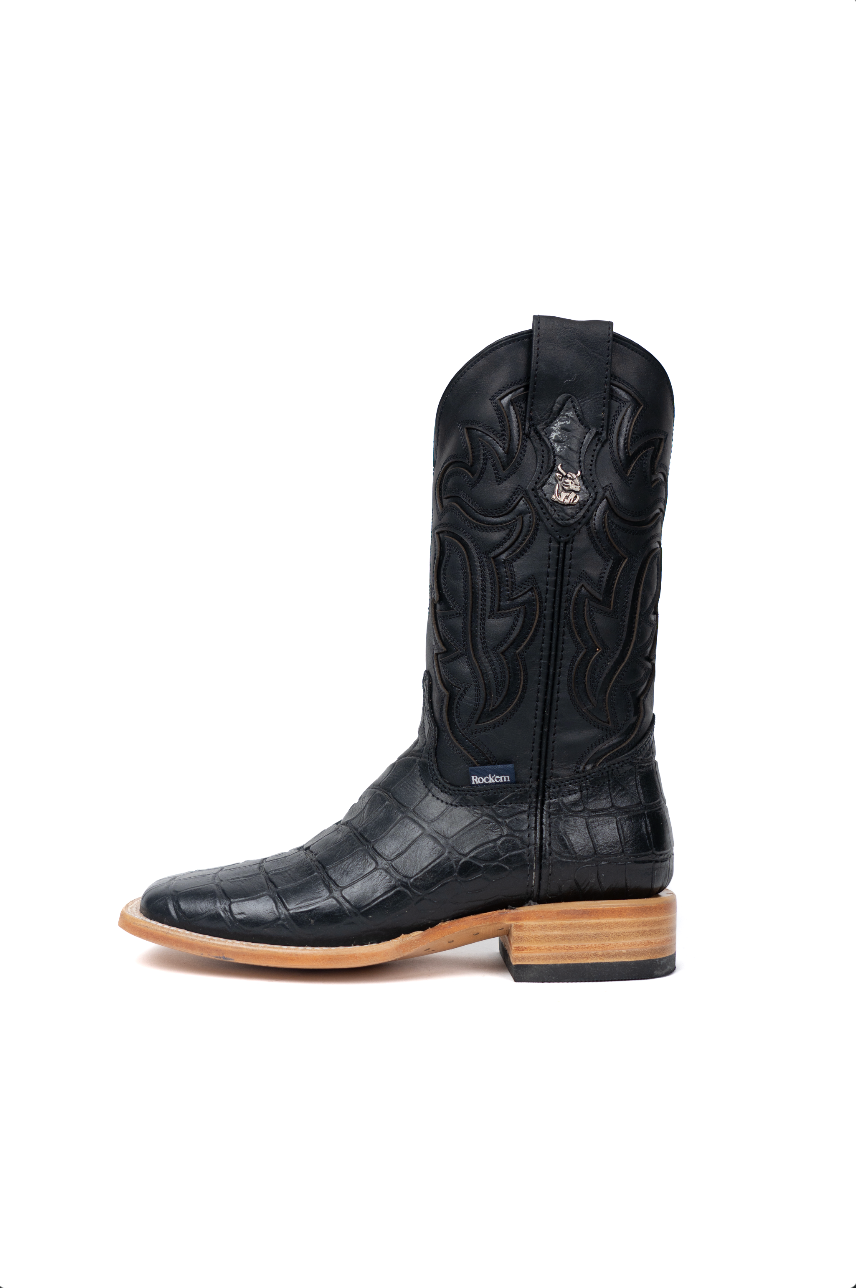 Bruce Alligator Square Toe Cowboy Boot