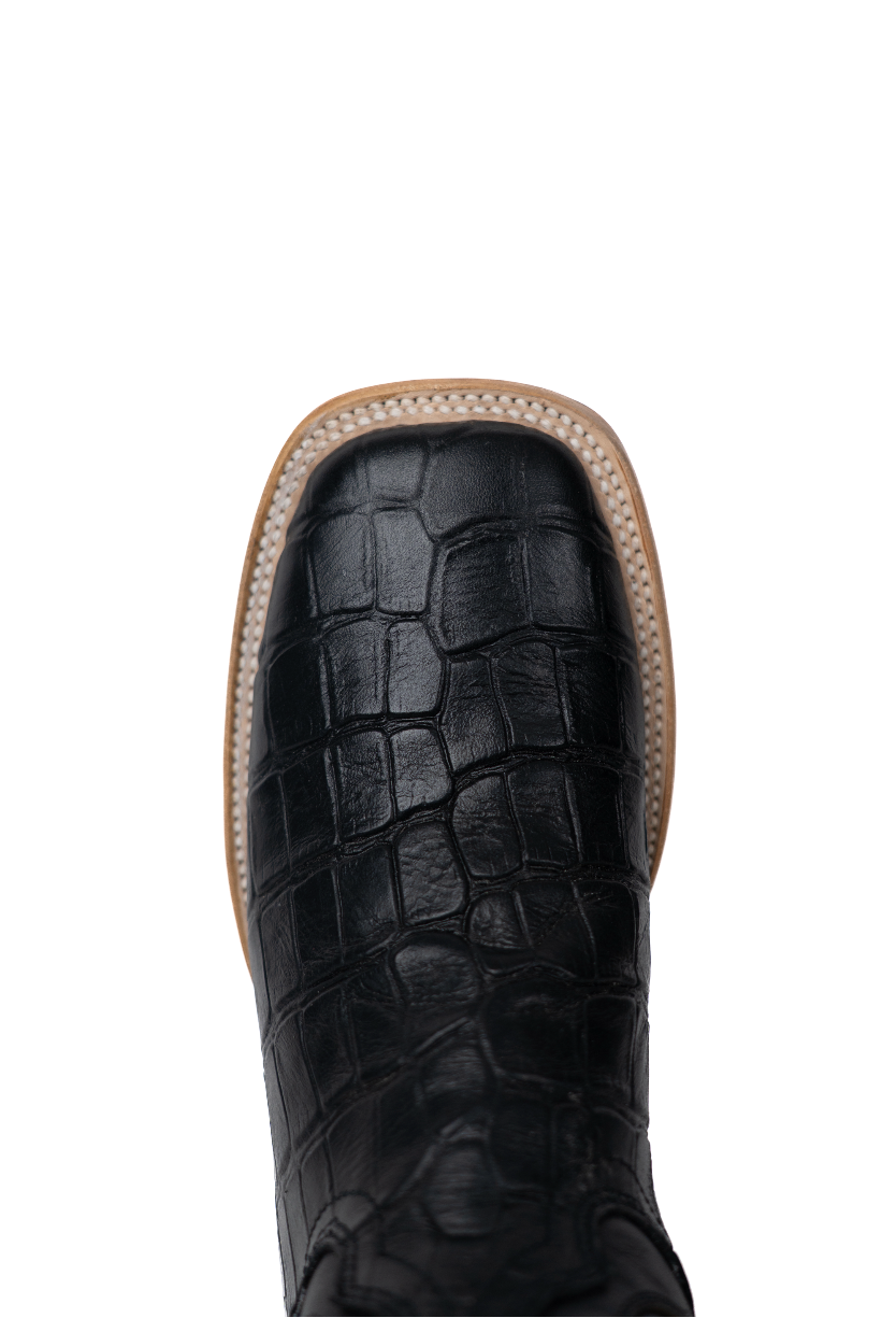 Bruce Alligator Square Toe Cowboy Boot