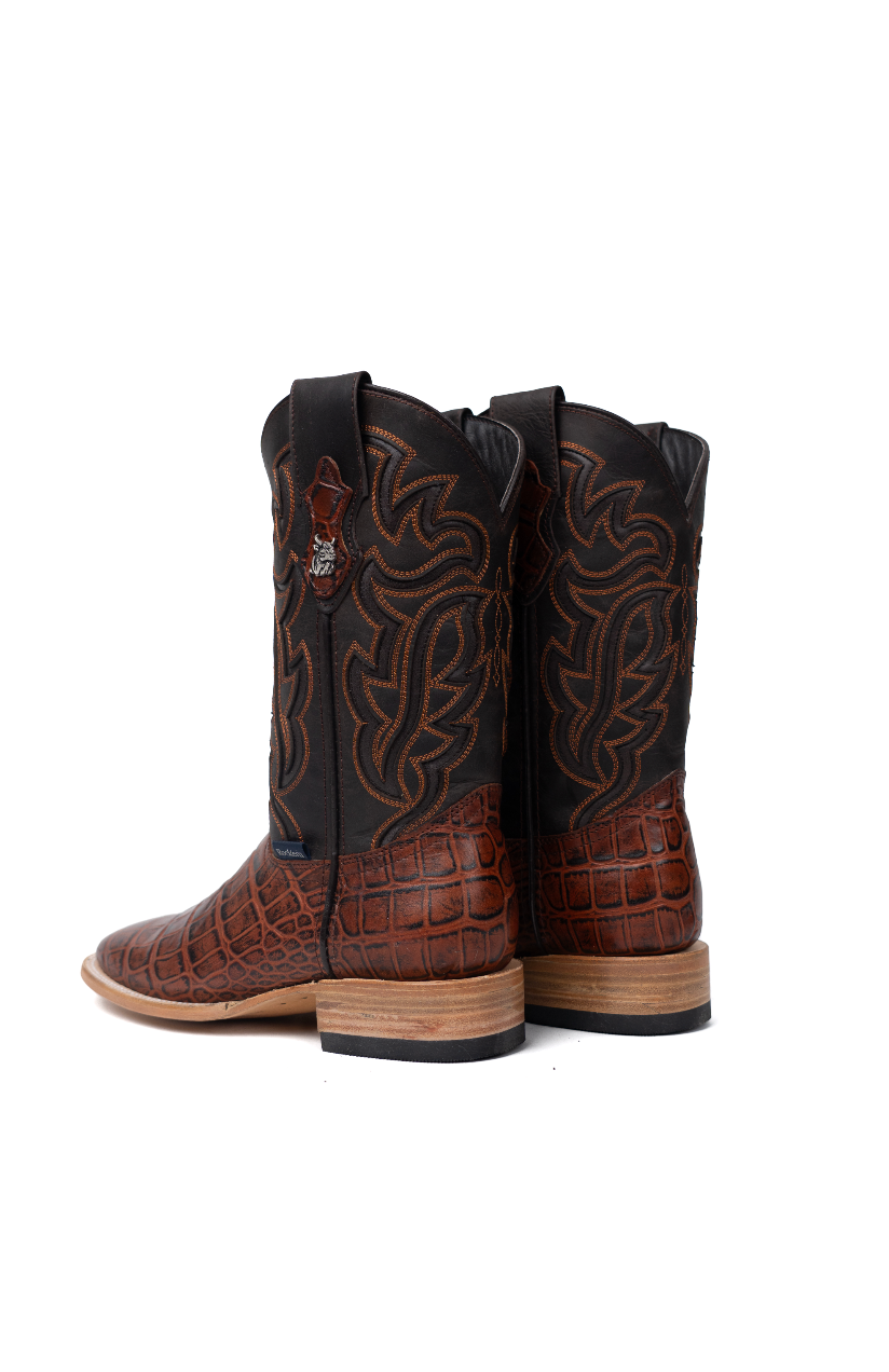 Bruce Alligator Square Toe Cowboy Boot