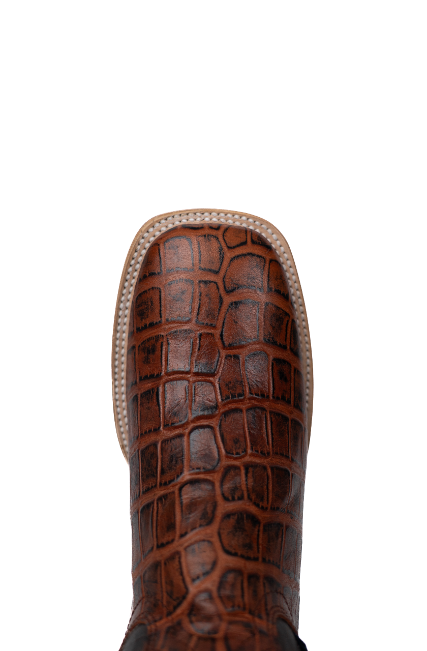 Bruce Alligator Square Toe Cowboy Boot