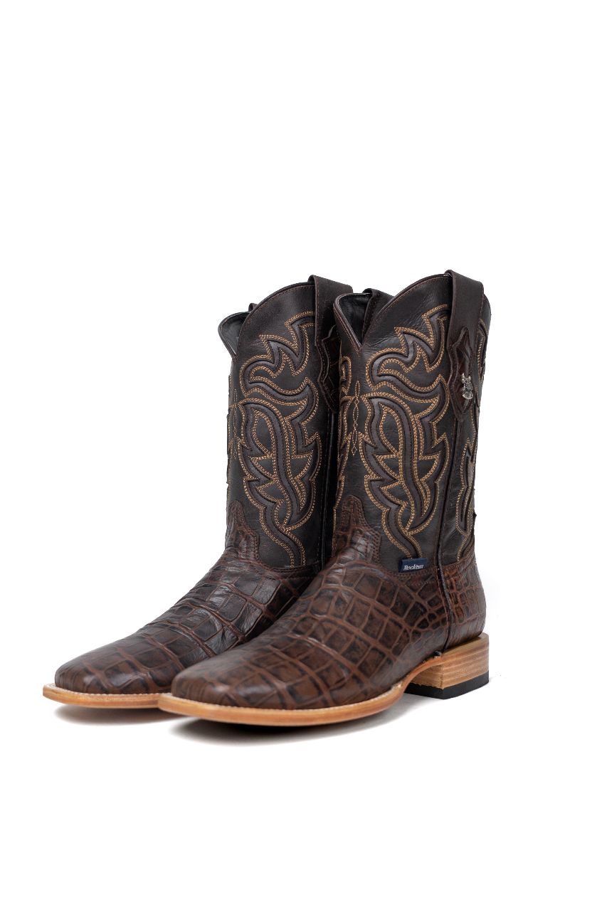 Bruce Alligator Square Toe Cowboy Boot