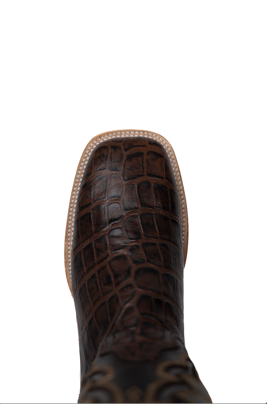 Bruce Alligator Square Toe Cowboy Boot