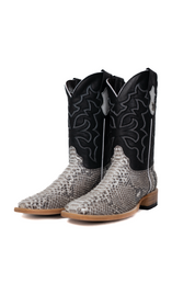 Lucas Exotic Python Square Toe Cowboy Boot