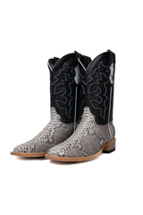 Lucas Exotic Python Square Toe Cowboy Boot