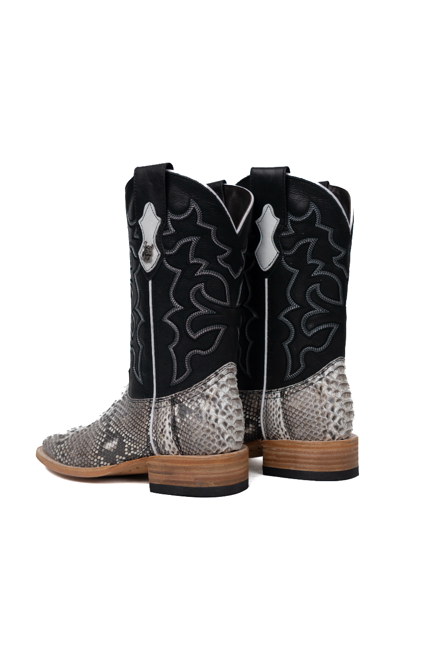 Lucas Exotic Python Square Toe Cowboy Boot