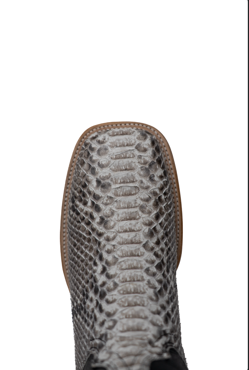 Lucas Exotic Python Square Toe Cowboy Boot