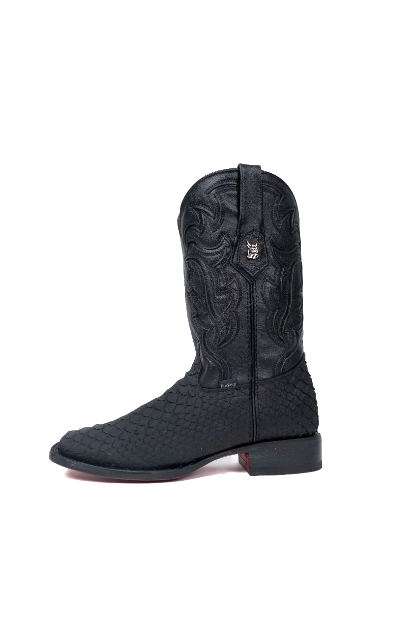 Bruce Rappaport Boot Bruce Mini Shelby Python Red Bottom Square Toe Cowboy Boot – Rock'Em