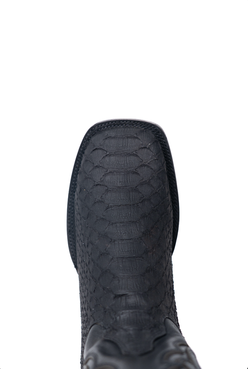 Bruce Mini Shelby Python Red Bottom Square Toe Cowboy Boot