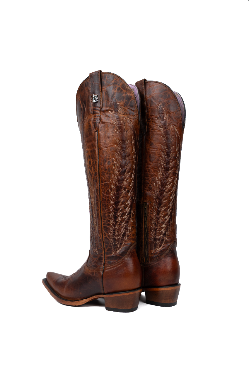 Valentina Tall Neutral Edition Snip Toe Cowgirl Boot