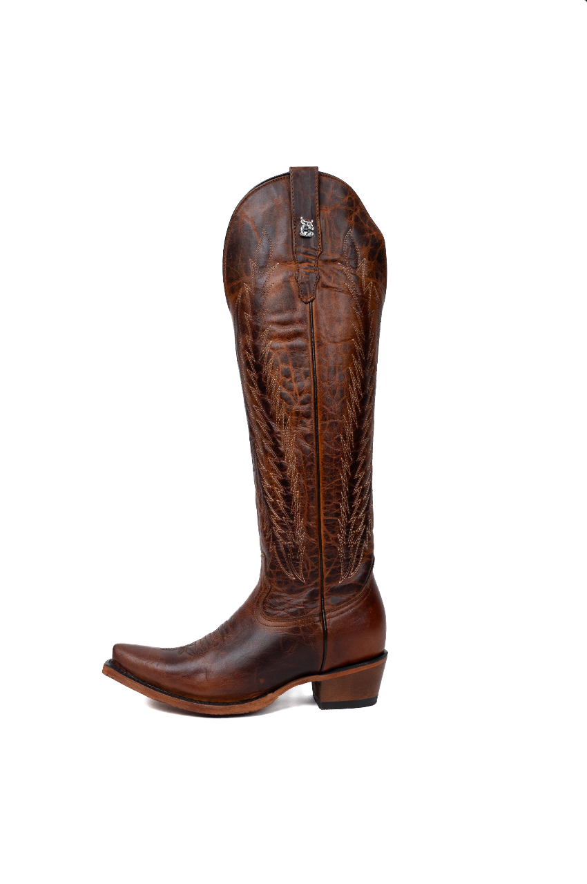 Valentina Tall Neutral Edition Snip Toe Cowgirl Boot