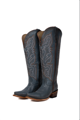 Perla Tall Wide Calf Snip Toe Cowgirl Boot