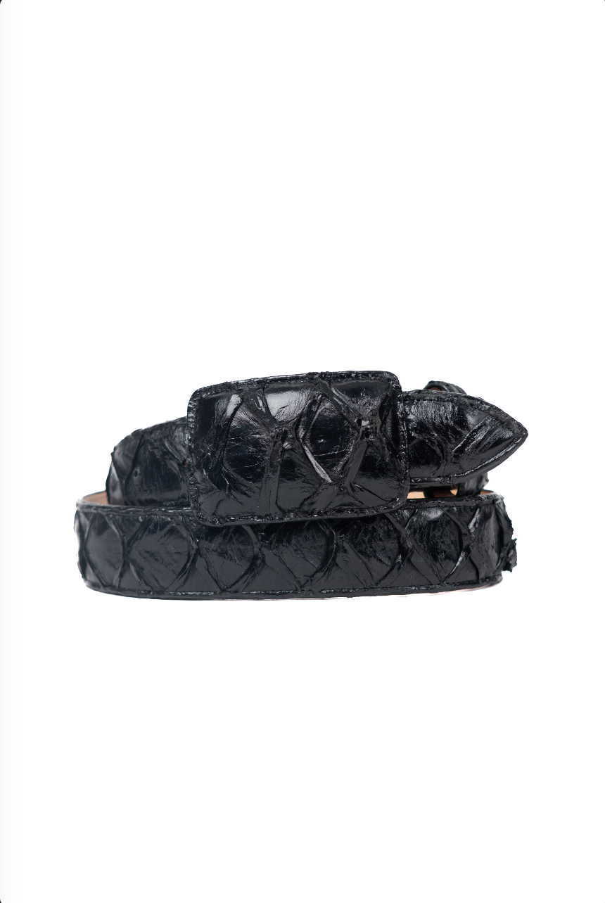 Tommy Exotic Pirarucu Cowboy Belt
