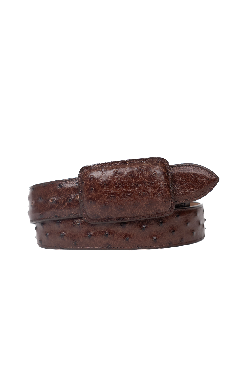Tommy Exotic Ostrich Cowboy Belt