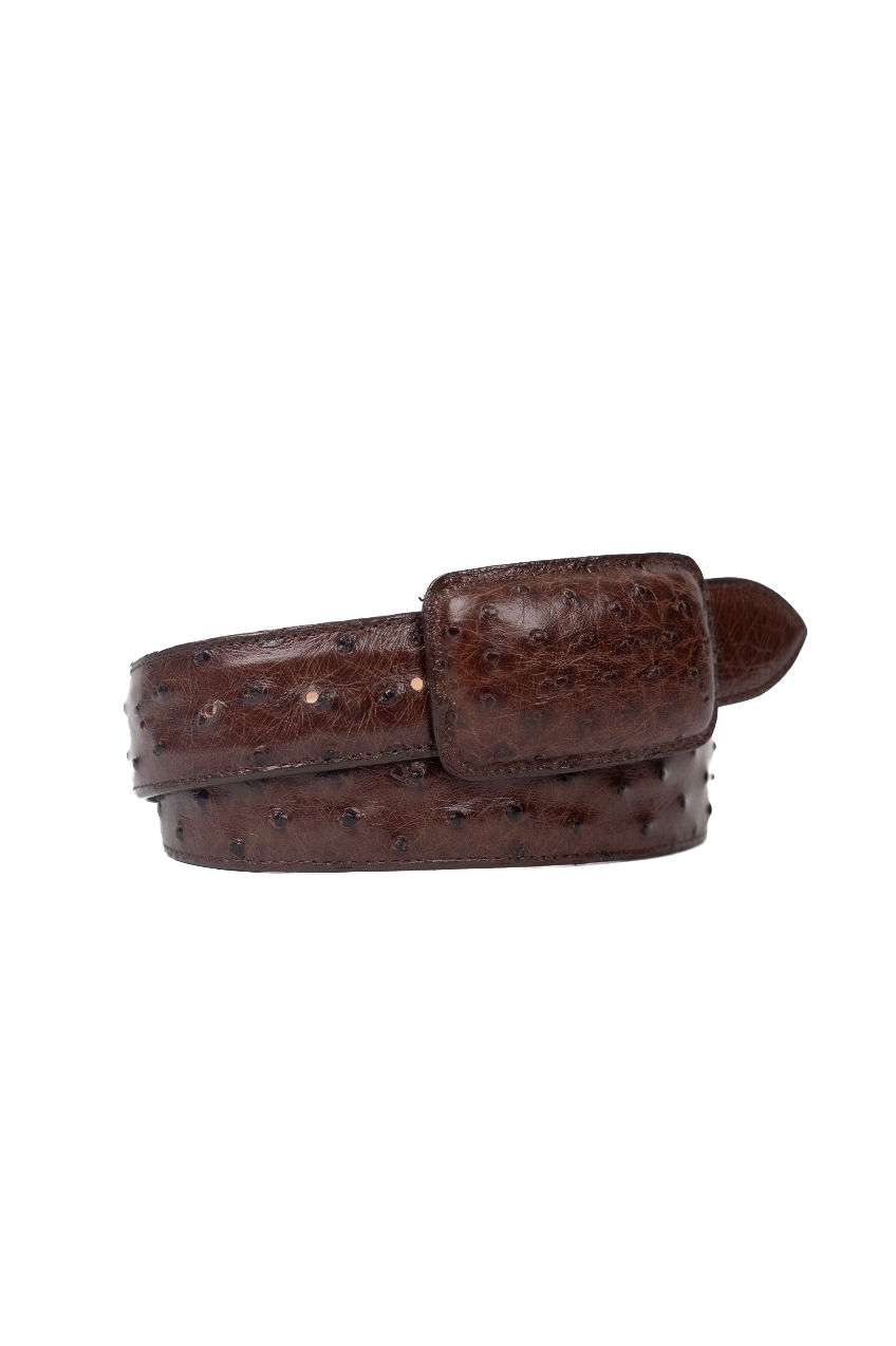 Tommy Exotic Ostrich Cowboy Belt