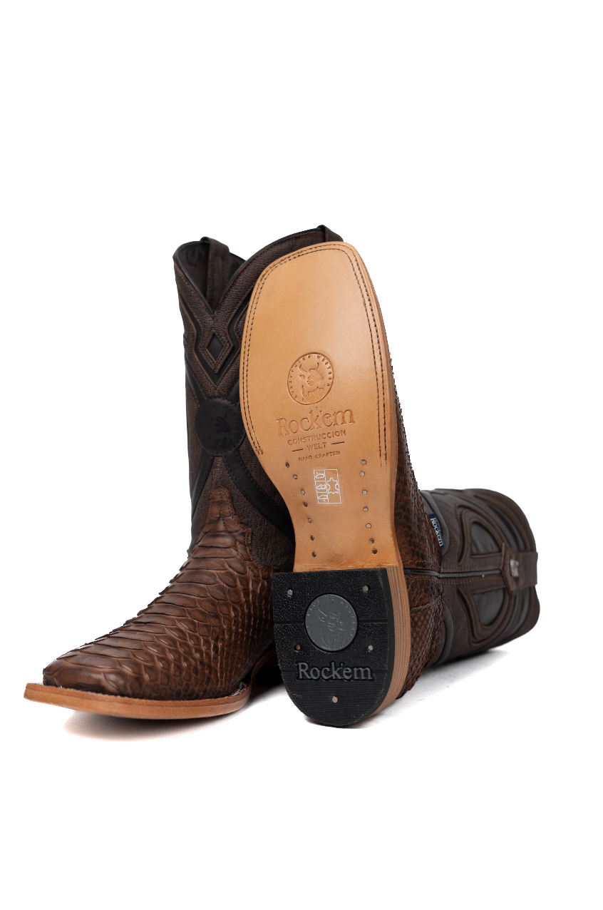 King Ranch Python Exotic Square Toe Cowboy Boot