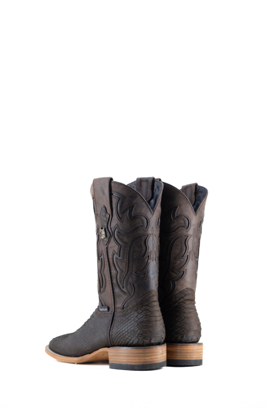 Bruce Matte Python Square Toe Cowboy Boot