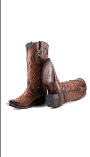 Mila Tooled Snip Toe Cowgirl Boot