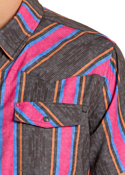 Rock & Roll Ripstop Stripes Short Sleeve Shirt