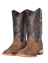 Exotic Python Square Toe Cowboy Boot