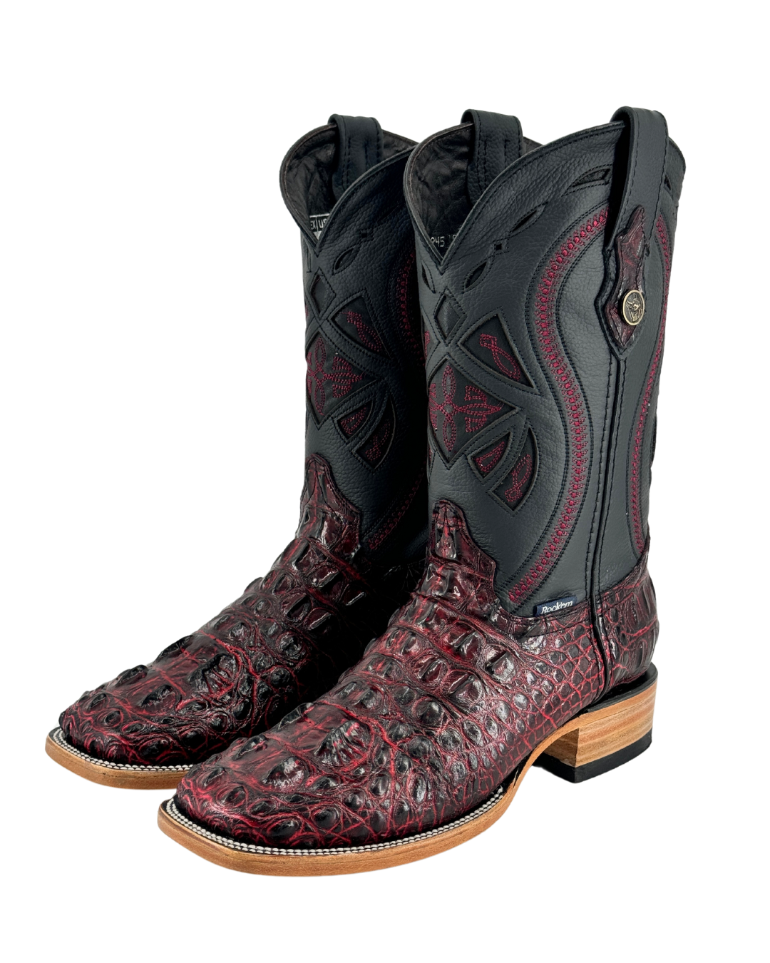 Caiman Tail Hornback Square Toe Cowboy Boot