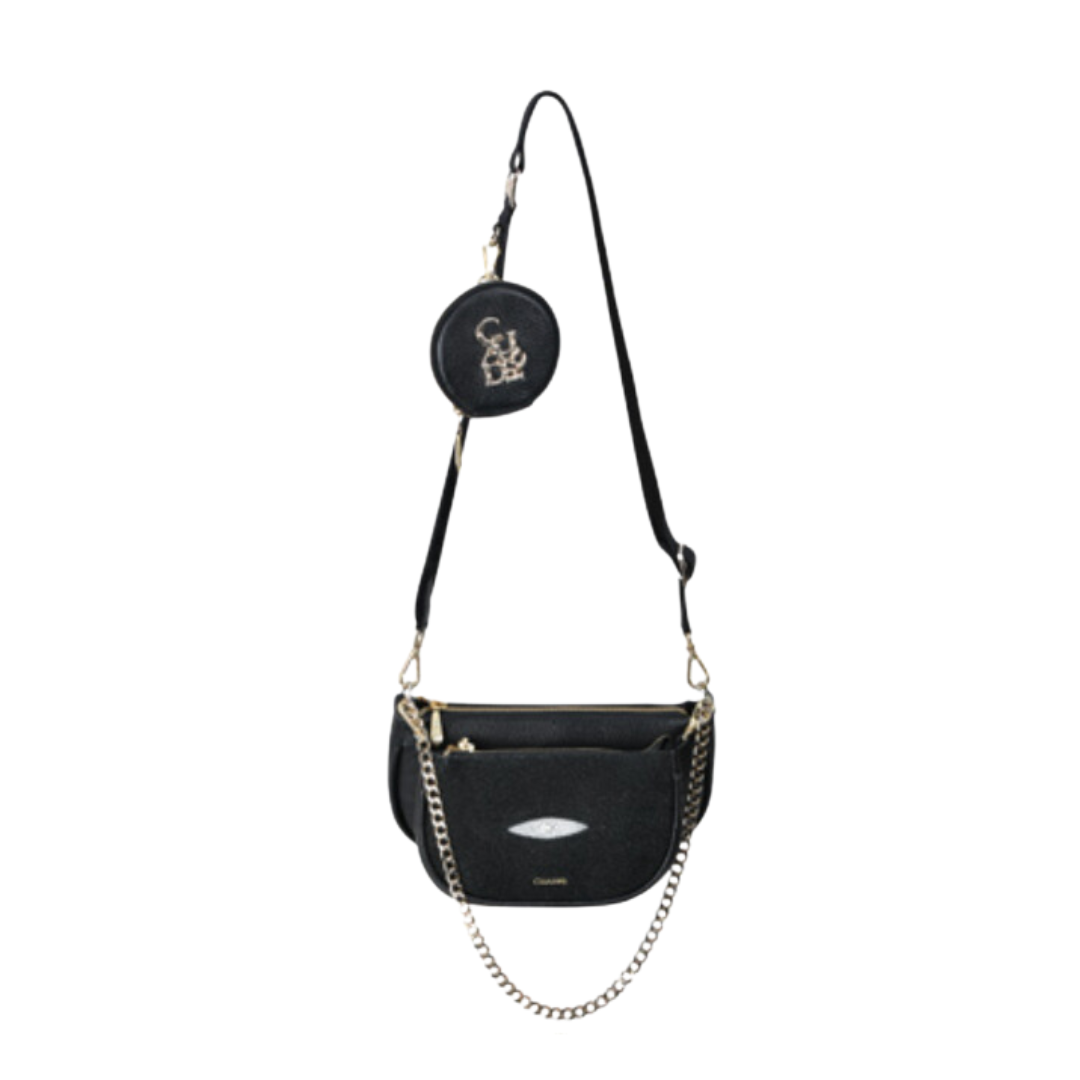 Cuadra DU538 LD Black Stingray Zipper Bag