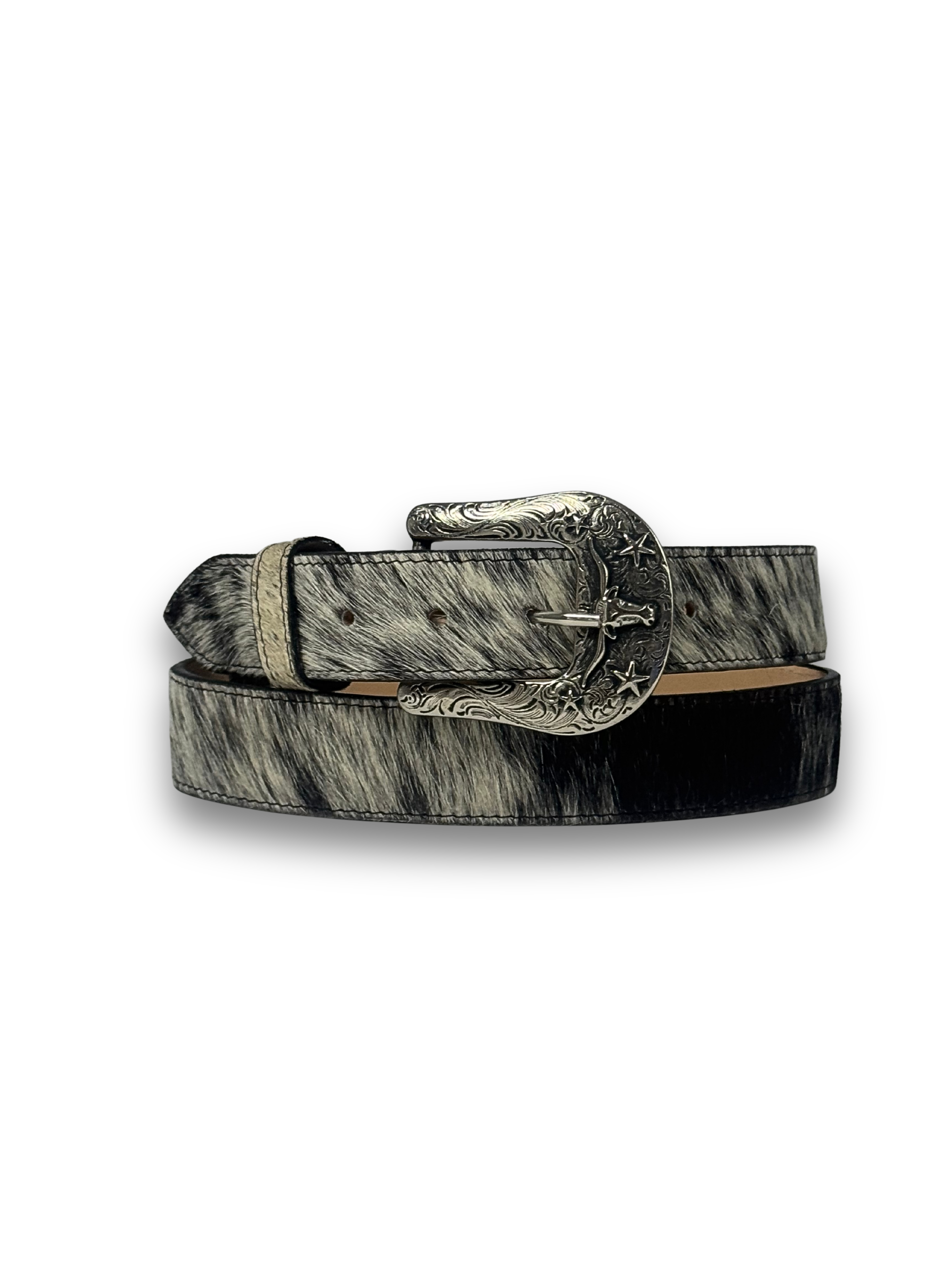 Cowhide Cowboy Belt
