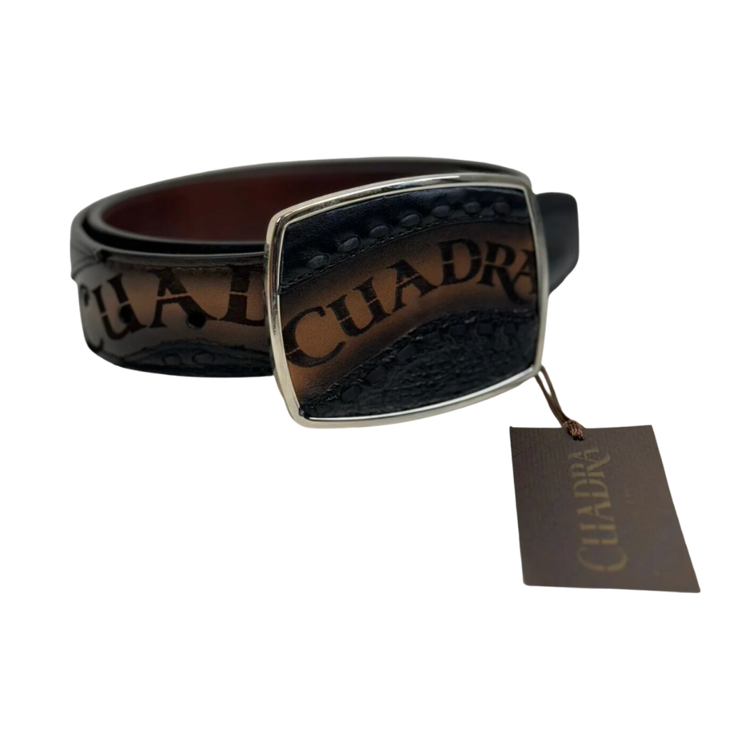 Cuadra BC244 MN Tobacco Laser & Woven Belt