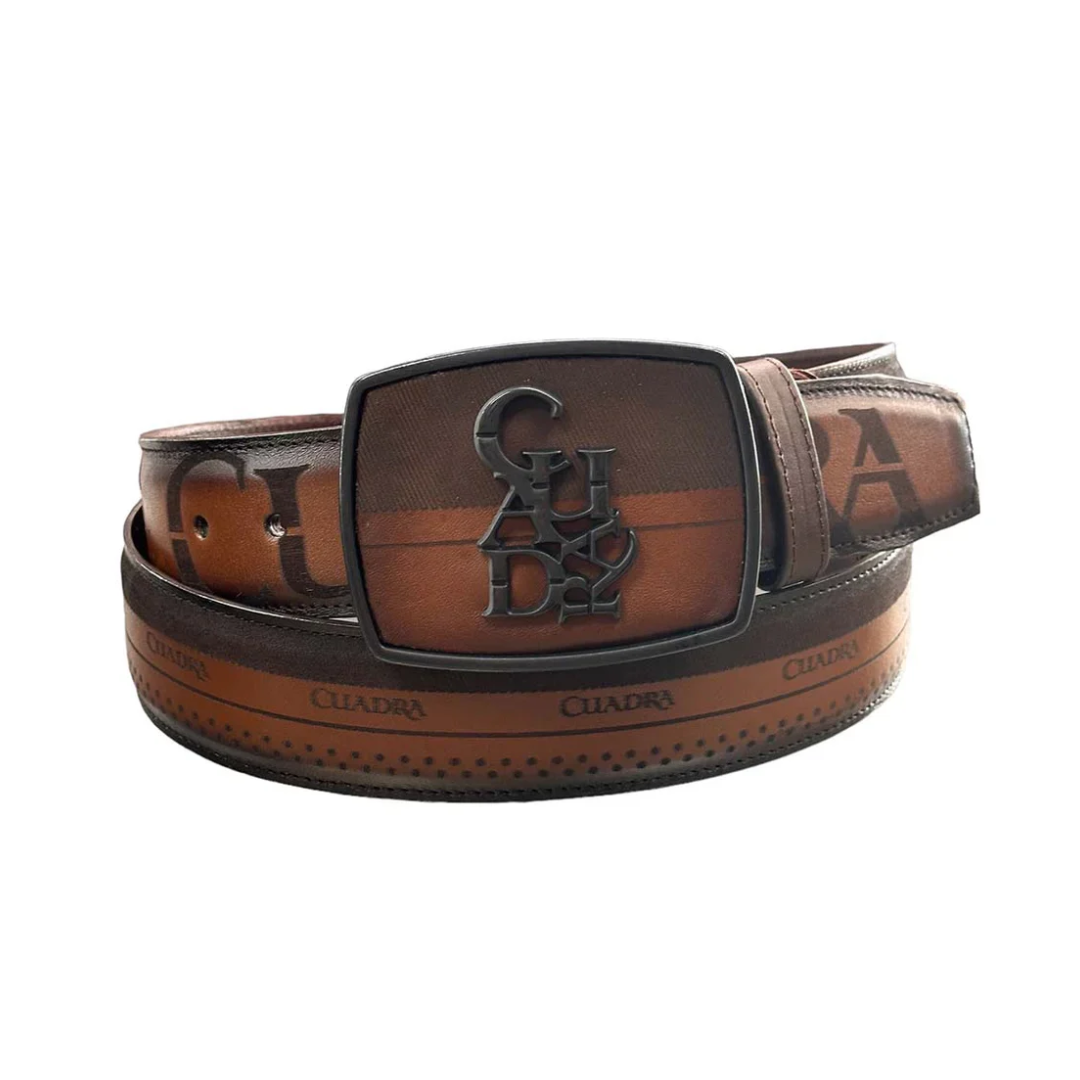 Cuadra BC314 MN Brown Cowhide Laser Belt