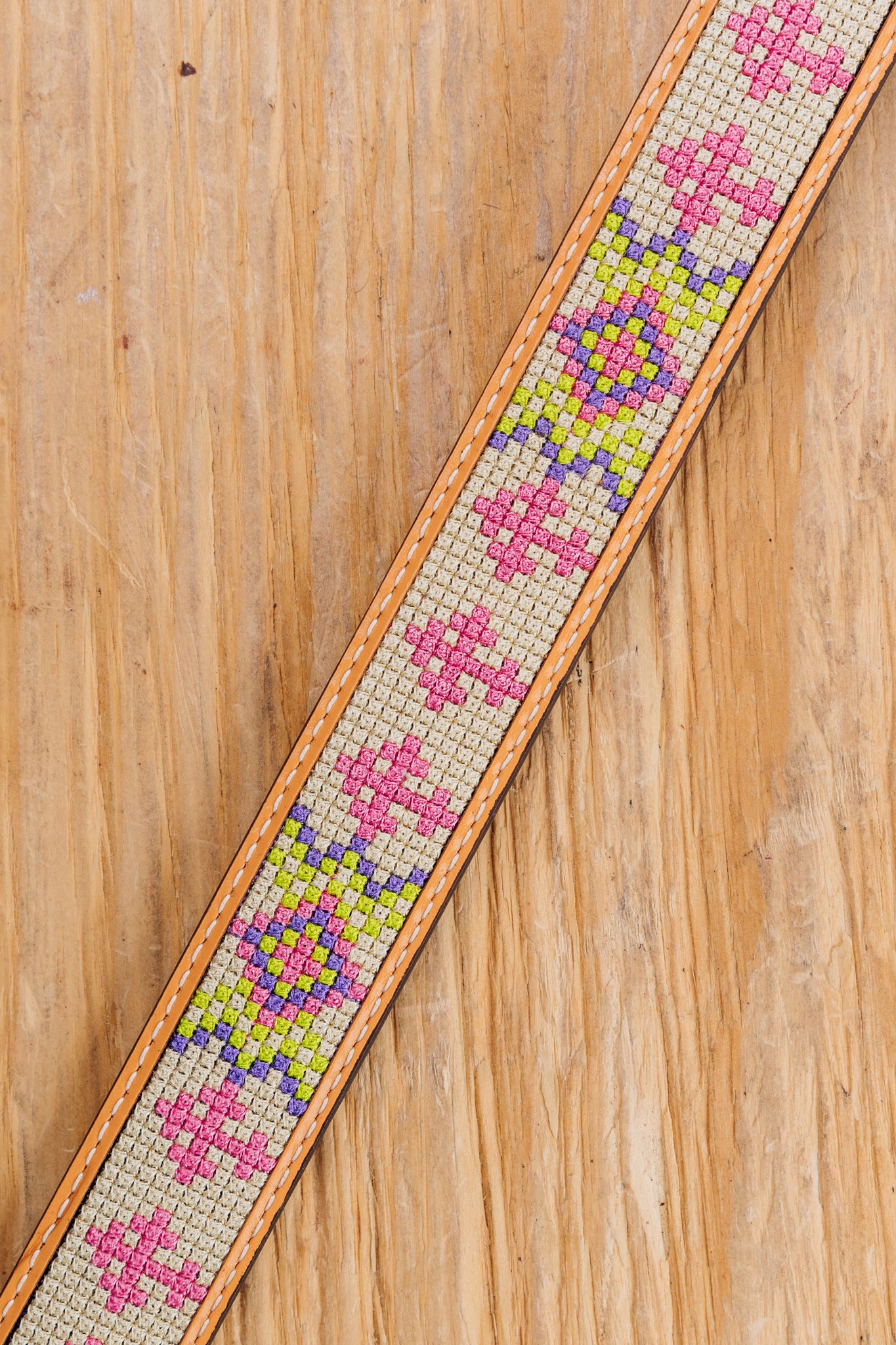 Pink & Yellow Aztec Kids Belt