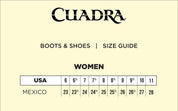 WOMEN CUADRA CU583 LD DAMASCO CHOCOLATE EMBROIDERY ROUND TOE