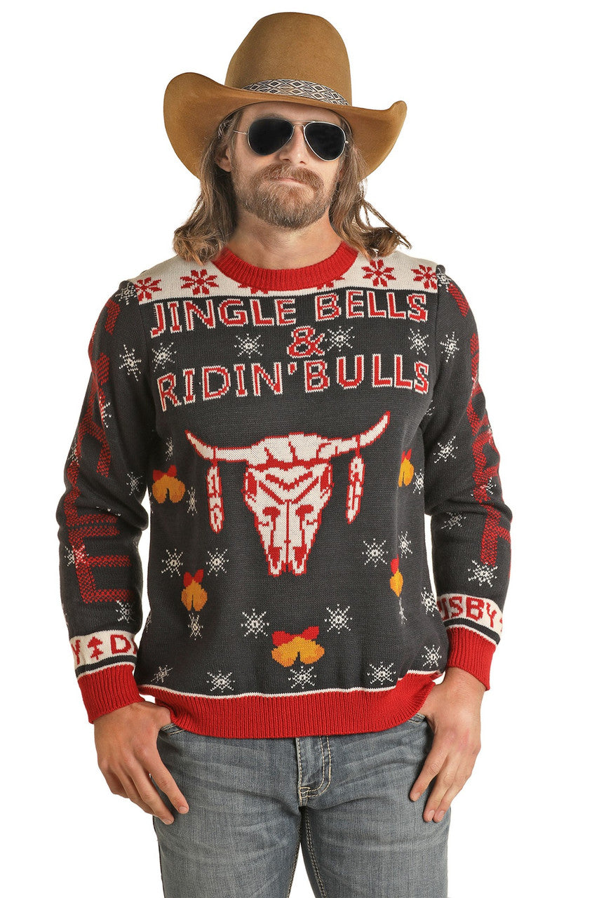 Rock & Roll Denim Dale Brisby Graphic Men's Sweater BU32T02957 JJ