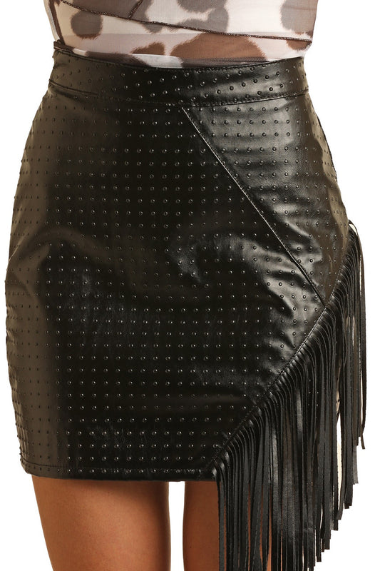 Rock & Roll Ladies Fringe Microsuede Dress in Black RRWRD0R0Y5 - Stockyard  Style