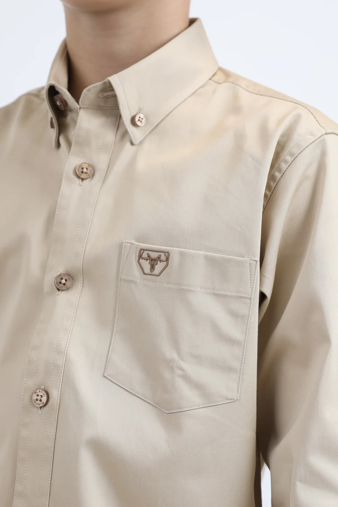 Platini Kids Long Sleeve Rolex Button Up