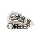Blazin Roxx Women's Black Croc Print Rhinestone Western Belt
