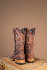 Roca Rombos Square Toe Cowboy Boot