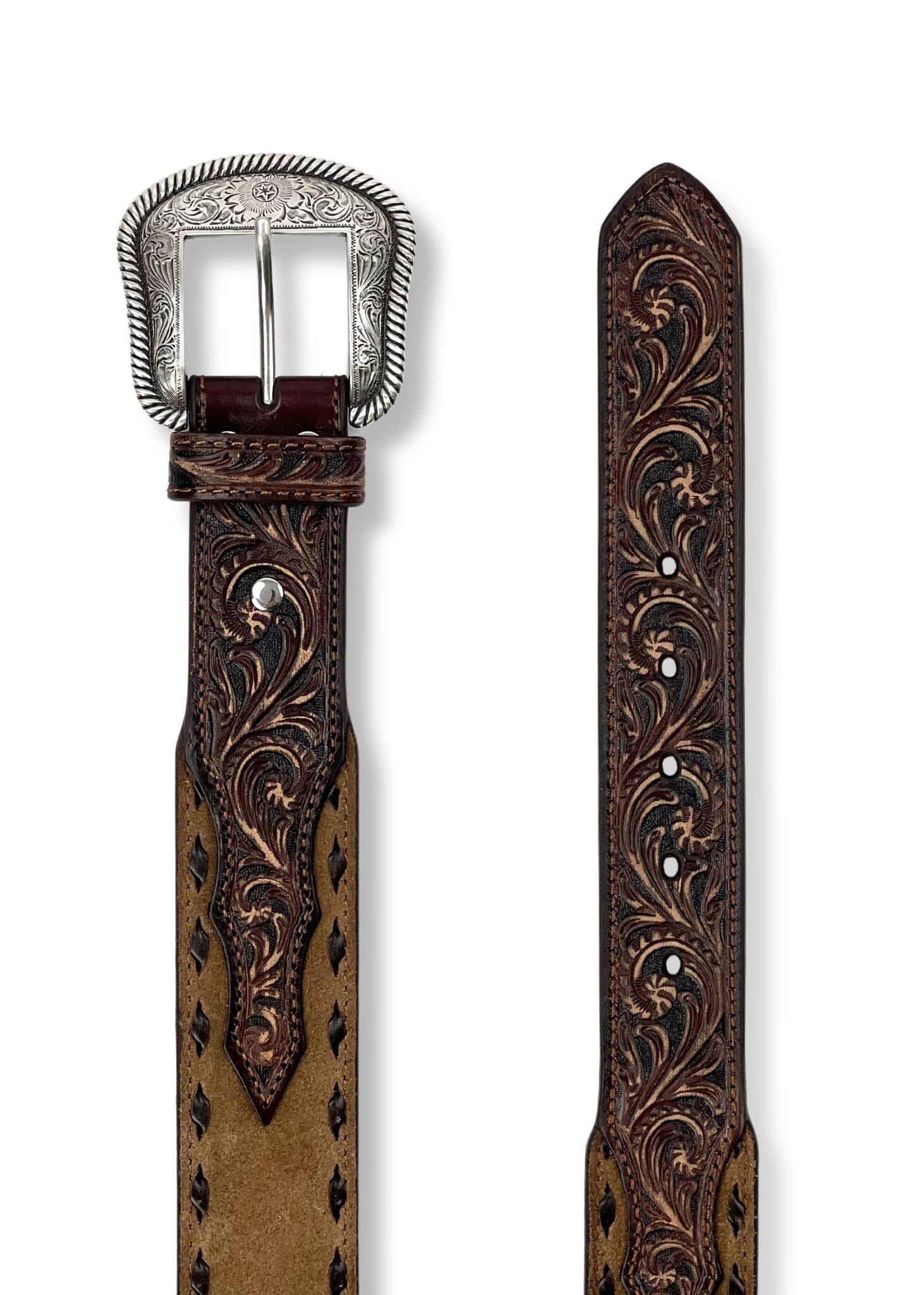 Nocona Coffee Roughout Western Cowboy Belt