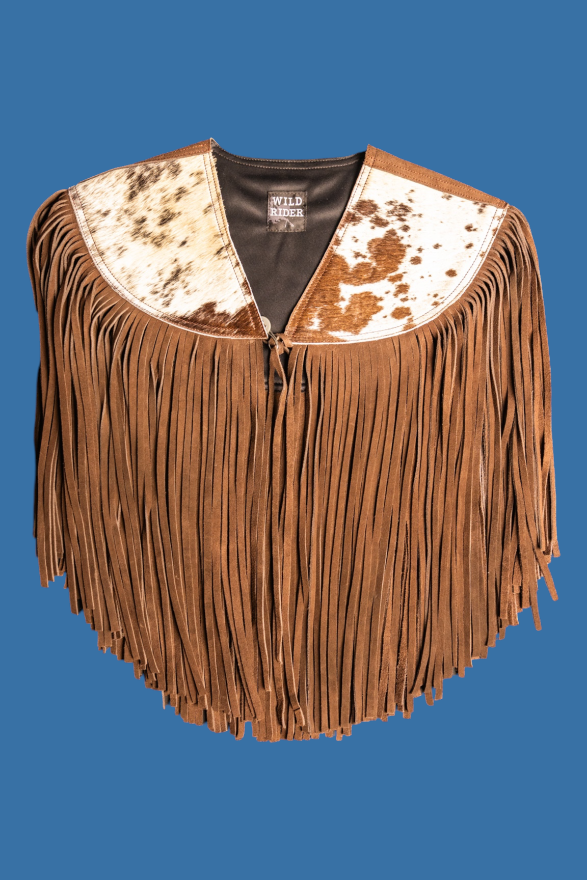 Cowhide Round Fringe Vest