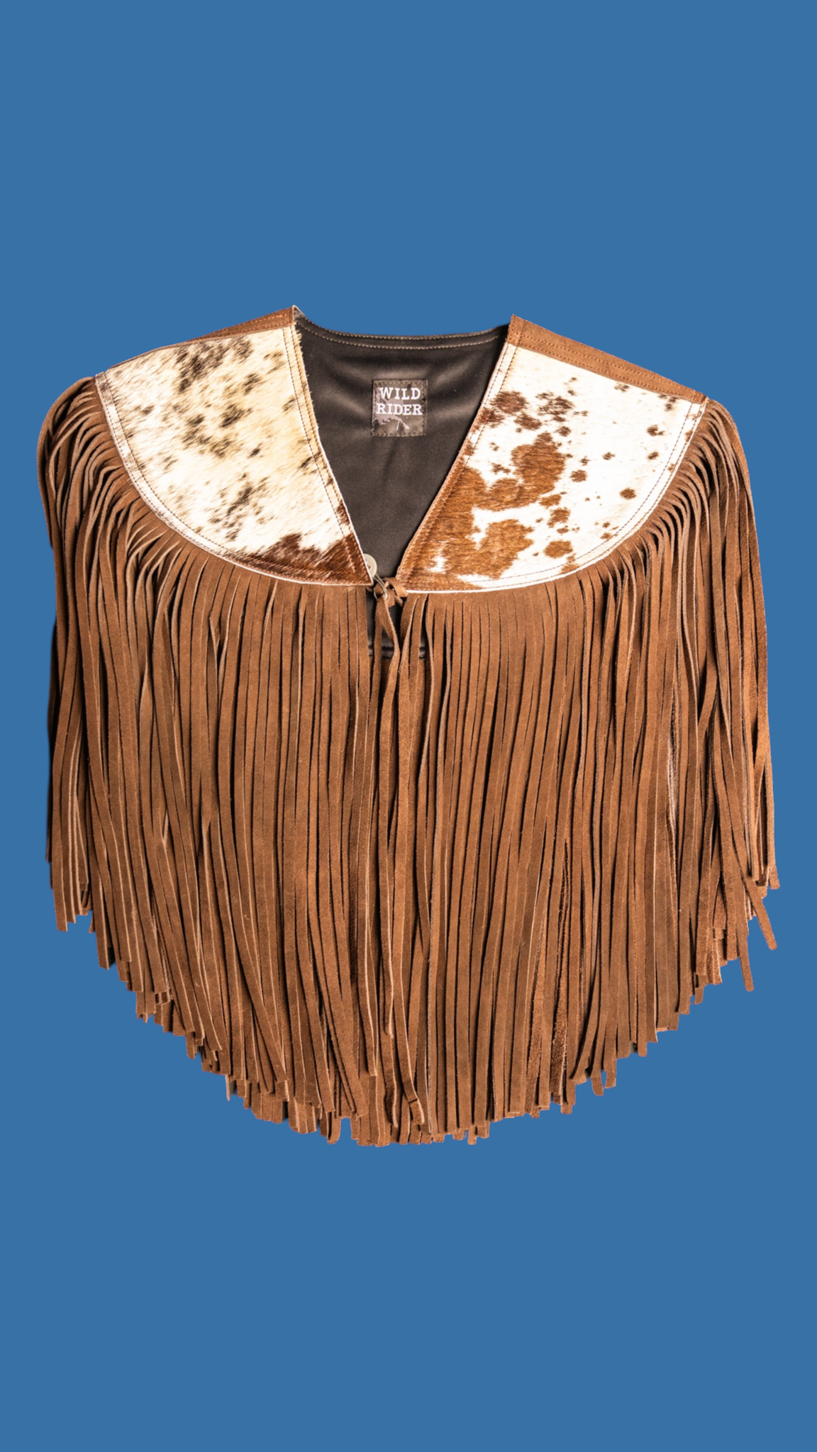 Cowhide Round Fringe Vest